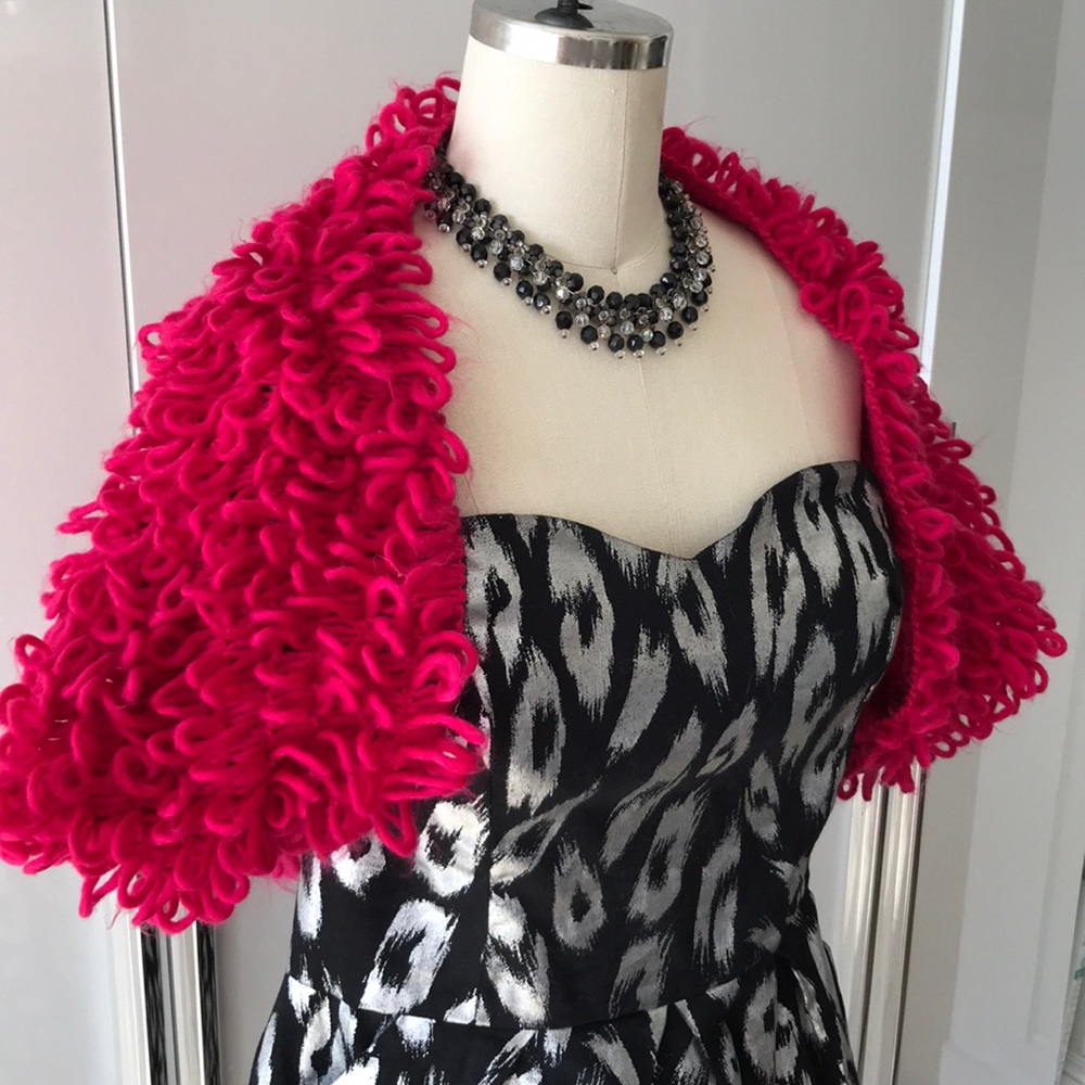 Hot pink bolero